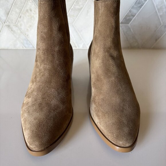Rag & Bone Size 35/4.5 Brown Gray Grey Ankle Boot Pull On Rover Chelsea Boot - Picture 2 of 10